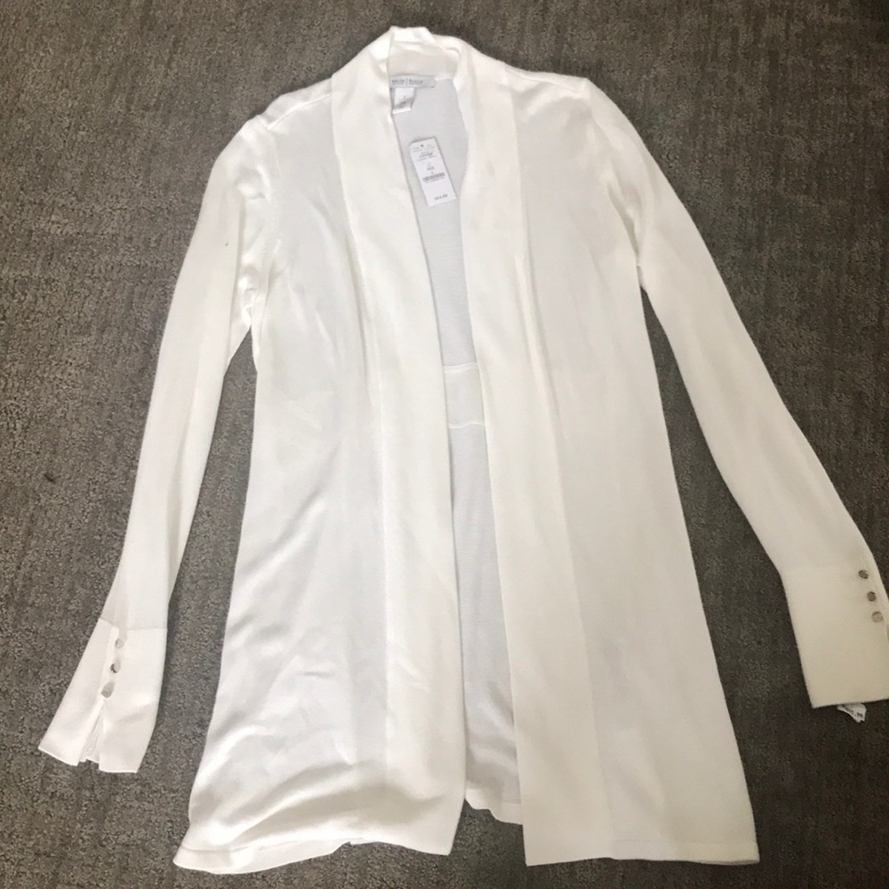 WHBM long cardigan sweater new.